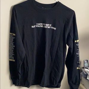 Chain smokers band memories tour long sleeve tee